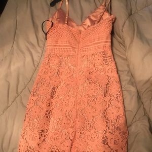 Peachy lace dress